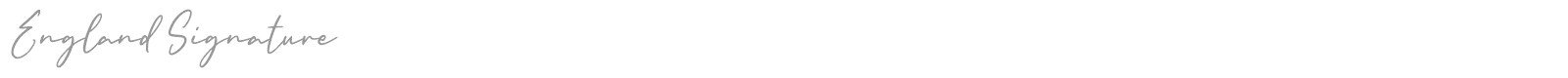 England Signature font preview